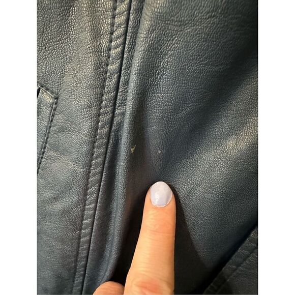 Perry Ellis Blue Buttoned Bomber Jacket - Size XL - Picture 10 of 13